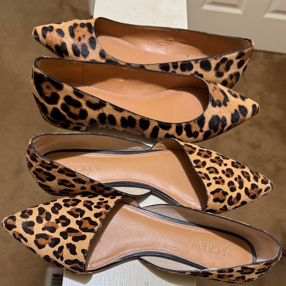 J. Crew Animal Print Flats